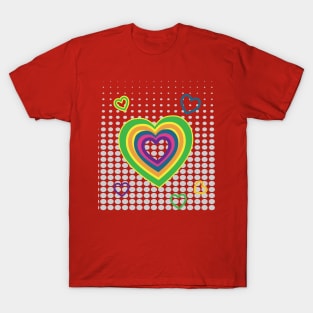 Rainbow Heart Beat T-Shirt